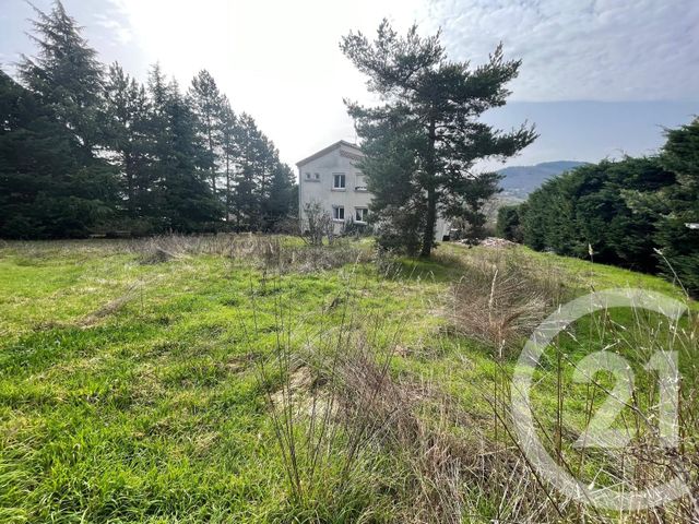 terrain à vendre - 1378.0 m2 - BOULIEU LES ANNONAY - 07 - RHONE-ALPES - Century 21 Abita Immobilier